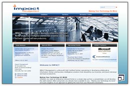 Impact Management SharePoint Site Design Published in Microsoft Office SharePoint Server (MOSS) 2007